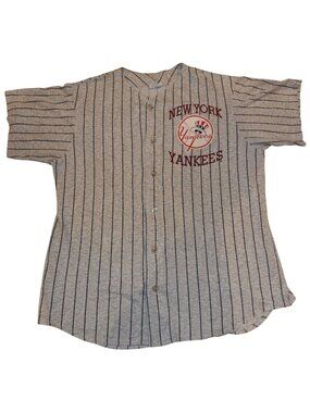 Vintage 90s New York Yankees Off the Bench Cotton Jersey Large Made in USA